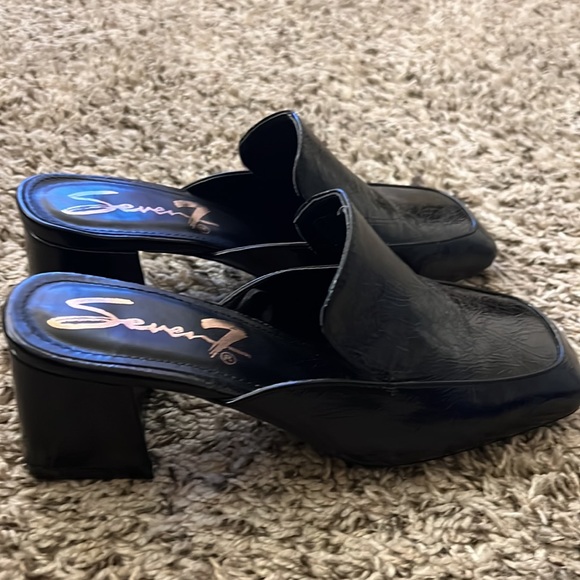 Seven7 Meghan Mules In Black Size 8 - Picture 4 of 12